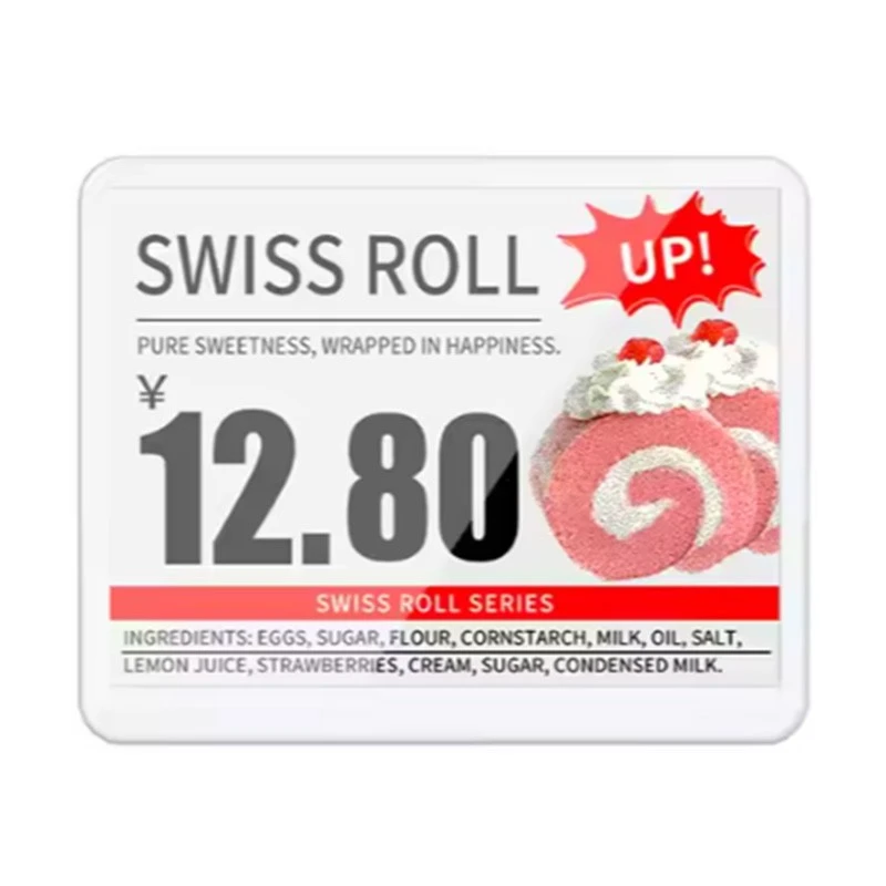 5.8'' E-encre Étiquettes électroniques ya étagère - Ezali ko soutenir NFC & LED ya 7-Color
