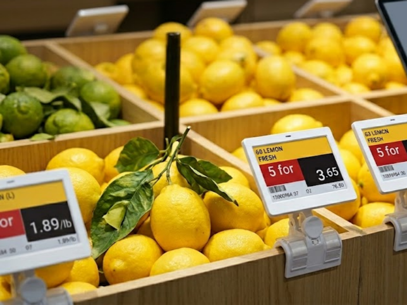 Système ya étiquetage ya étagère ya magasin d’alimentation oyo ekata ba erreurs ya prix mpe ezong...