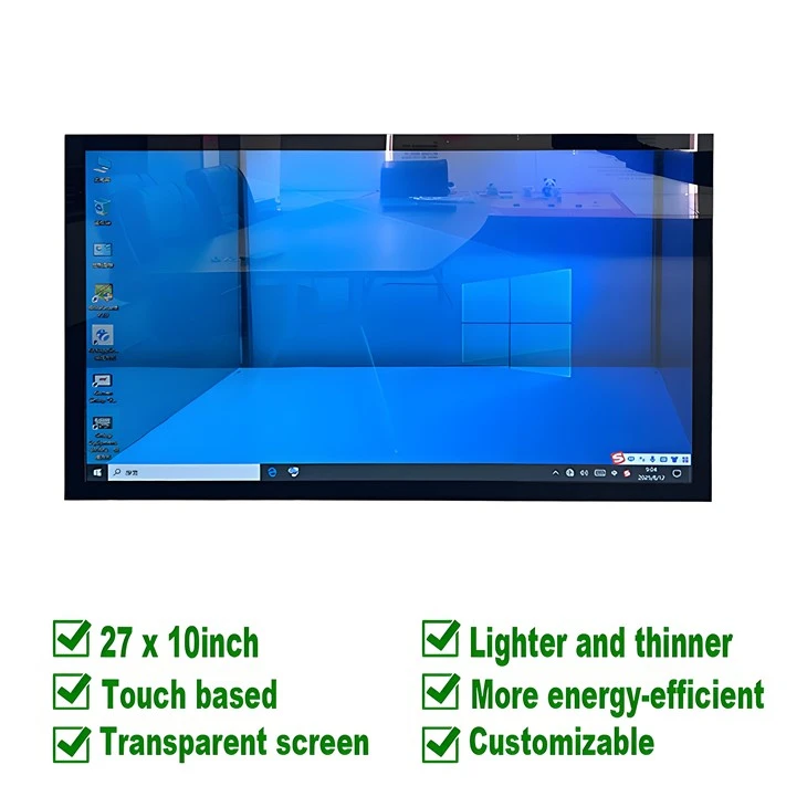 27x10 Ecran tactile transparent .
